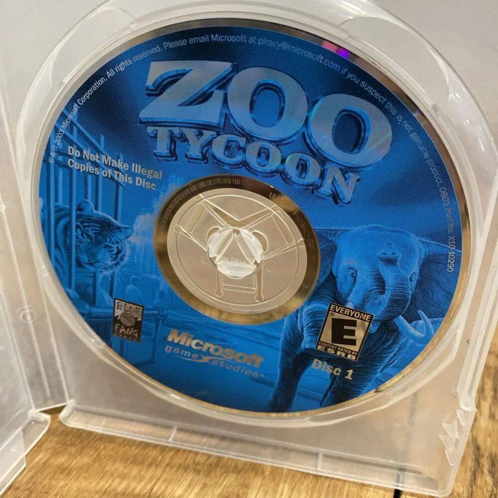 Zoo Tycoon: Collection Disc 1 Only (PC, 2001) - Disc Only